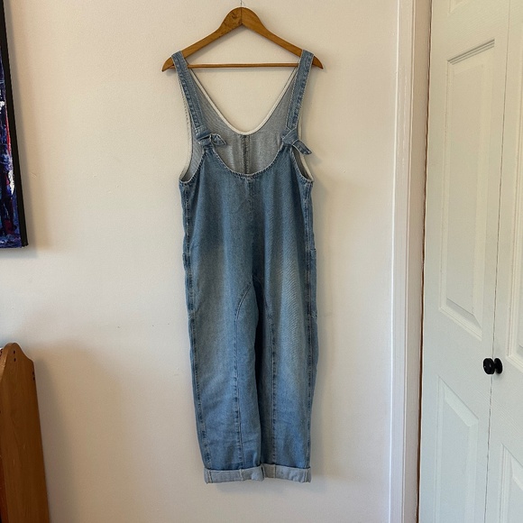 We The Free High Roller Jumpsuit in Light Wash | Size XS - Picture 10 of 14